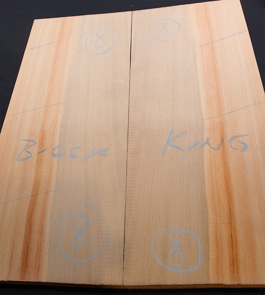 Set #8 Tasmanian King Billy Pine Guitar Soundboard