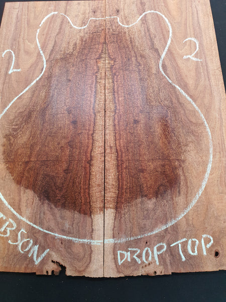 Set #2 - Highly figured Tasmanian Blackwood Gibson droptop