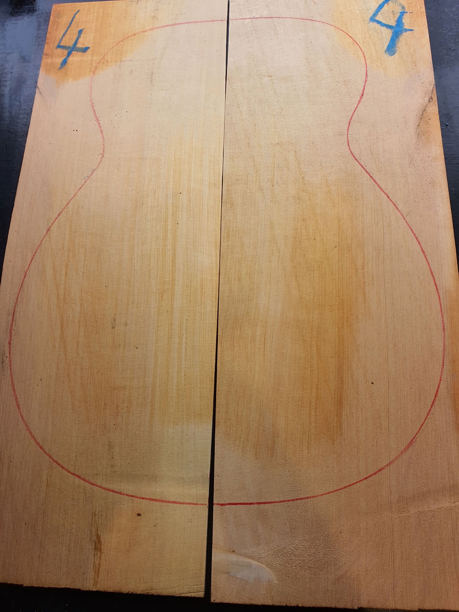 Set #4 Tasmanian Huon Pine Soundboard