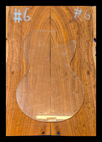 Set #6 Highly Figured Tasmanian Blackwood drop top